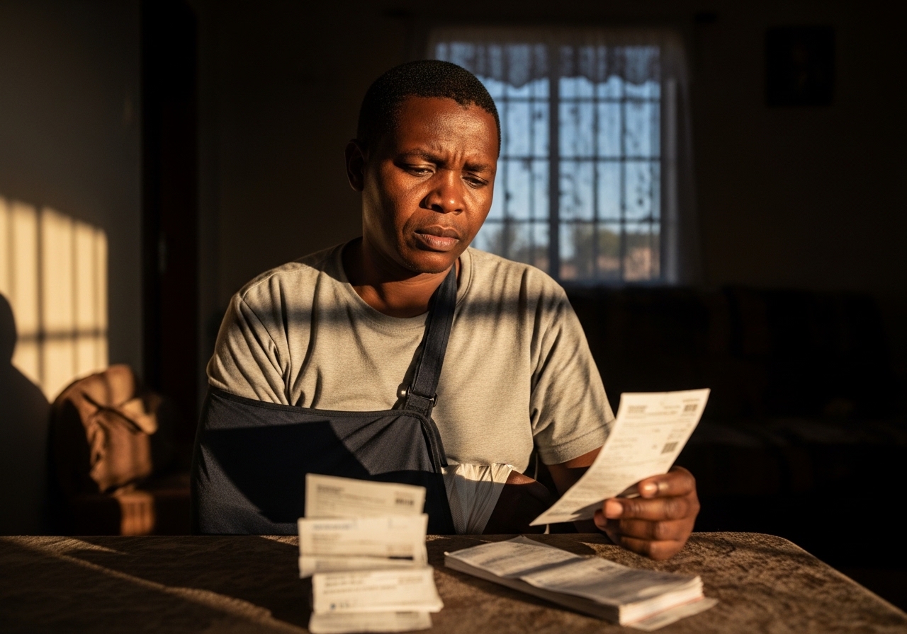 Person waiting for Road Accident Fund payout considering RAF bridging loan in South Africa