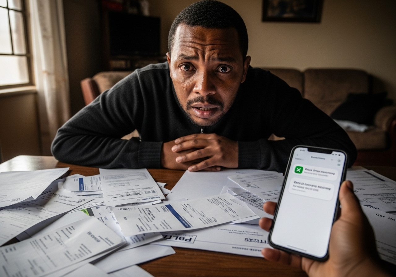 Person receiving quick cash advance while waiting for Road Accident Fund settlement in South Africa